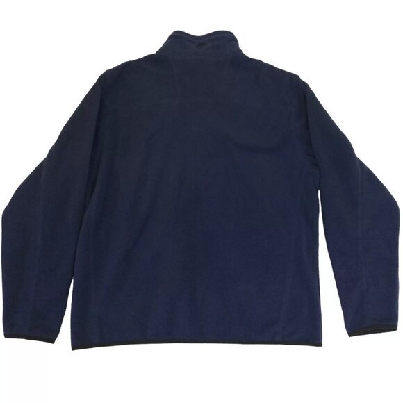 Timberland Jacket Mens Large Navy Fleece Long Sleeve Squall Pocket Full Zipper - Picture 2 of 8